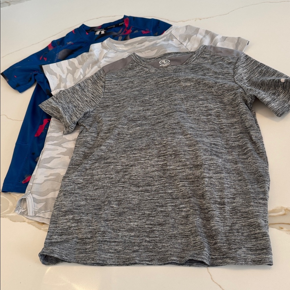 Bundle of Russell Athletic and Athletic Works Kids' Multi-Color Performance Tees